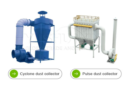 Pulse filter + cyclone separator for high efficiency dust capture