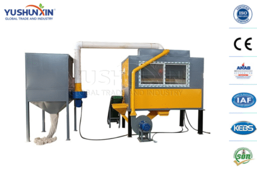 electrostatic separator for solar panels disposal