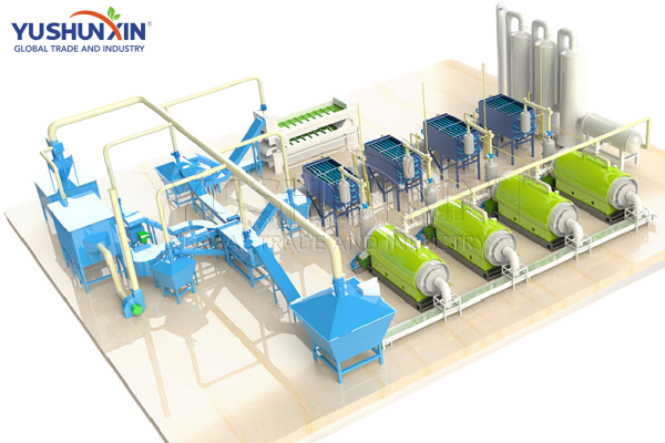 solar panel pyrolysis line